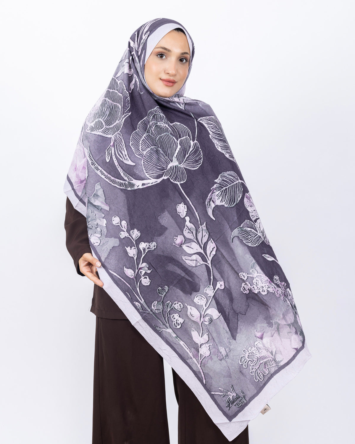 Mikro Bambu Kraş Şal D025 Lila