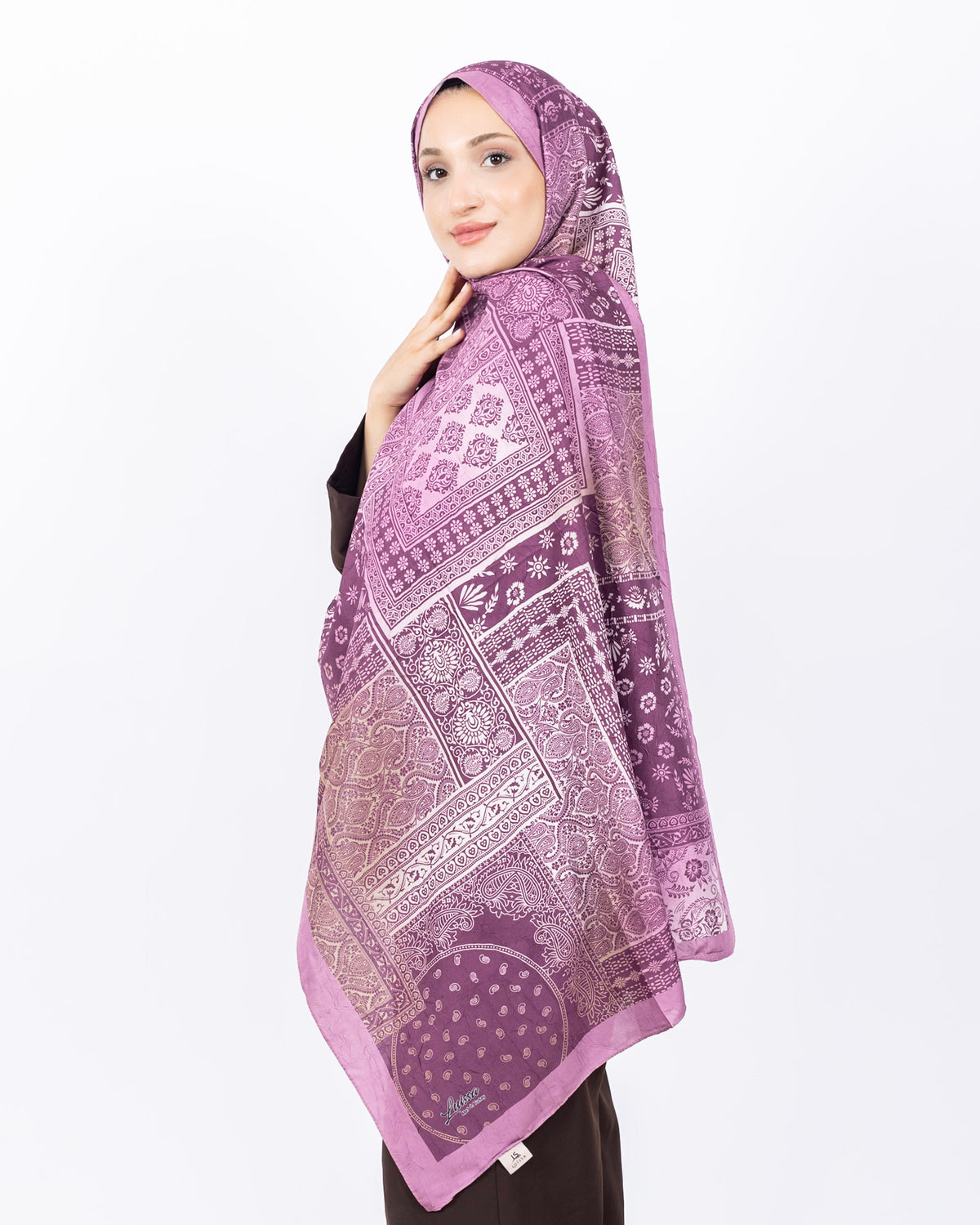 Mikro Bambu Kraş Şal D034 Gül Kurusu