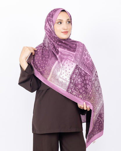 Mikro Bambu Kraş Şal D034 Gül Kurusu
