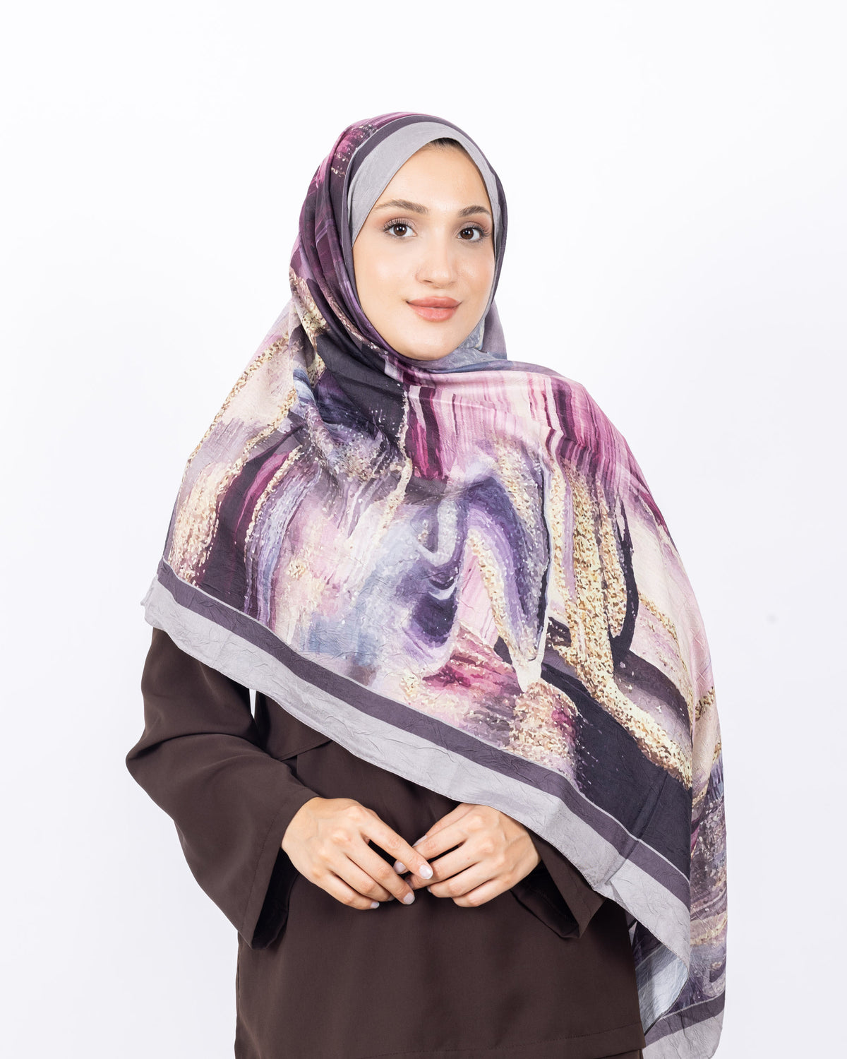 Mikro Bambu Kraş Şal D021 Vizon