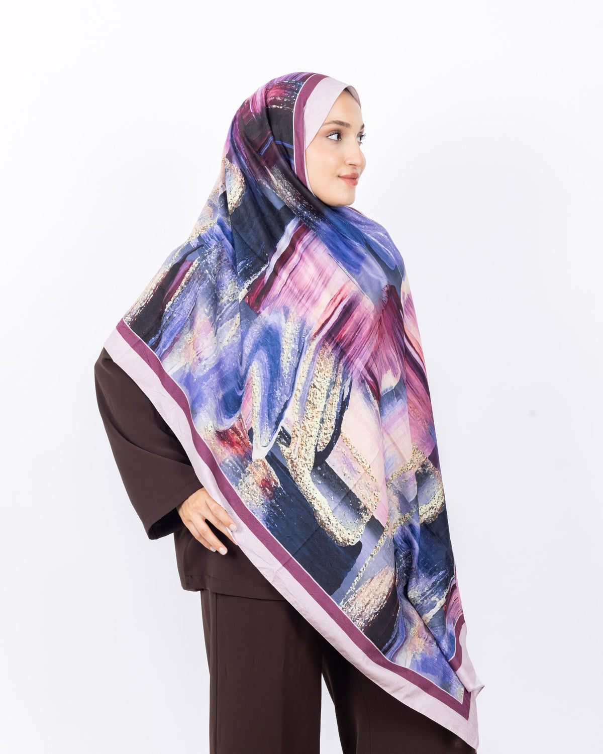 Mikro Bambu Kraş Şal D021 Pembe