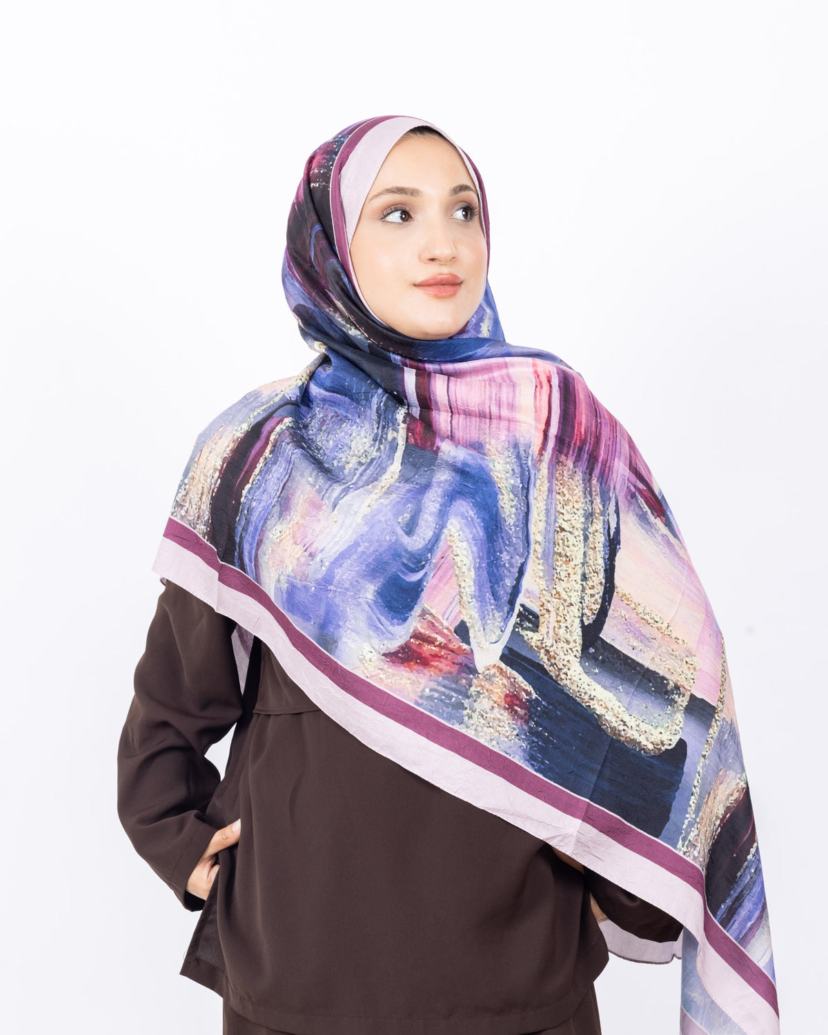 Mikro Bambu Kraş Şal D021 Pembe