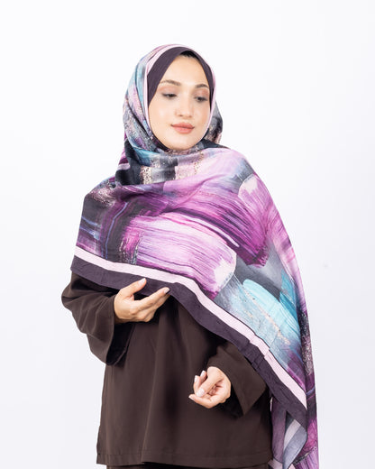 Mikro Bambu Kraş Şal D021 Mürdüm