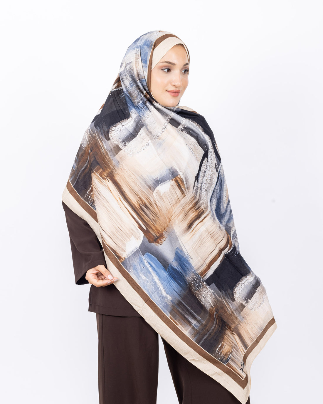 Mikro Bambu Kraş Şal D021 Bej