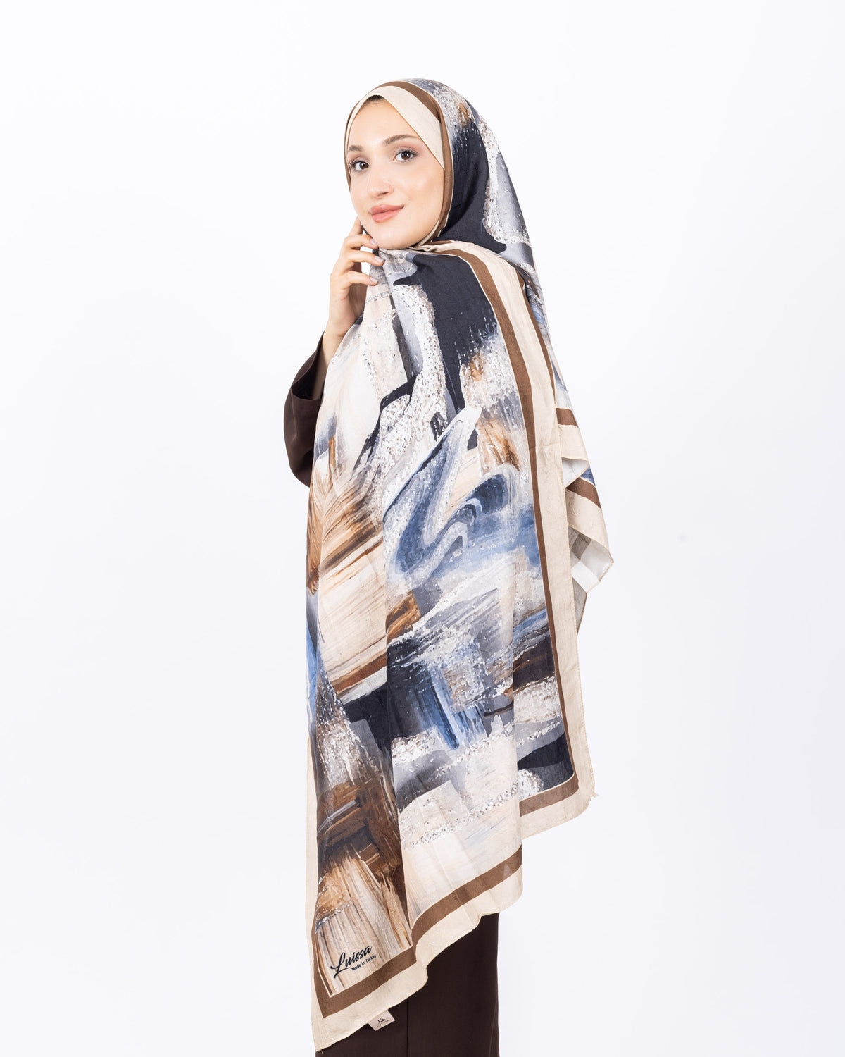 Mikro Bambu Kraş Şal D021 Bej