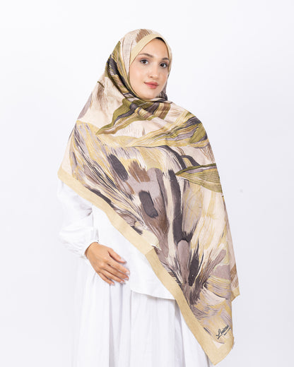 Mikro Bambu Kraş Şal D033 Hardal Sarısı