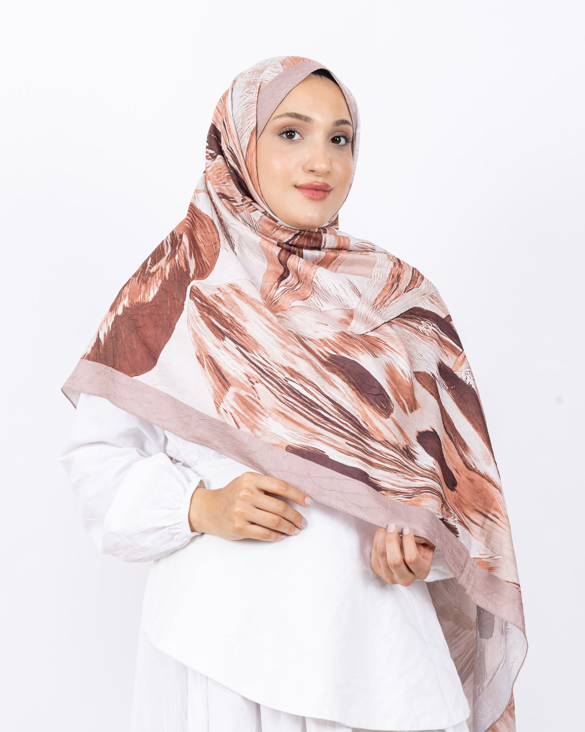 Mikro Bambu Kraş Şal D033 Bej