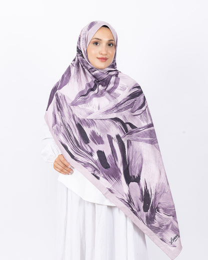Mikro Bambu Kraş Şal D033 Lila-Mor