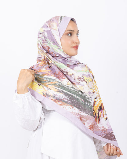 Mikro Bambu Kraş Şal D020 Açık Lila