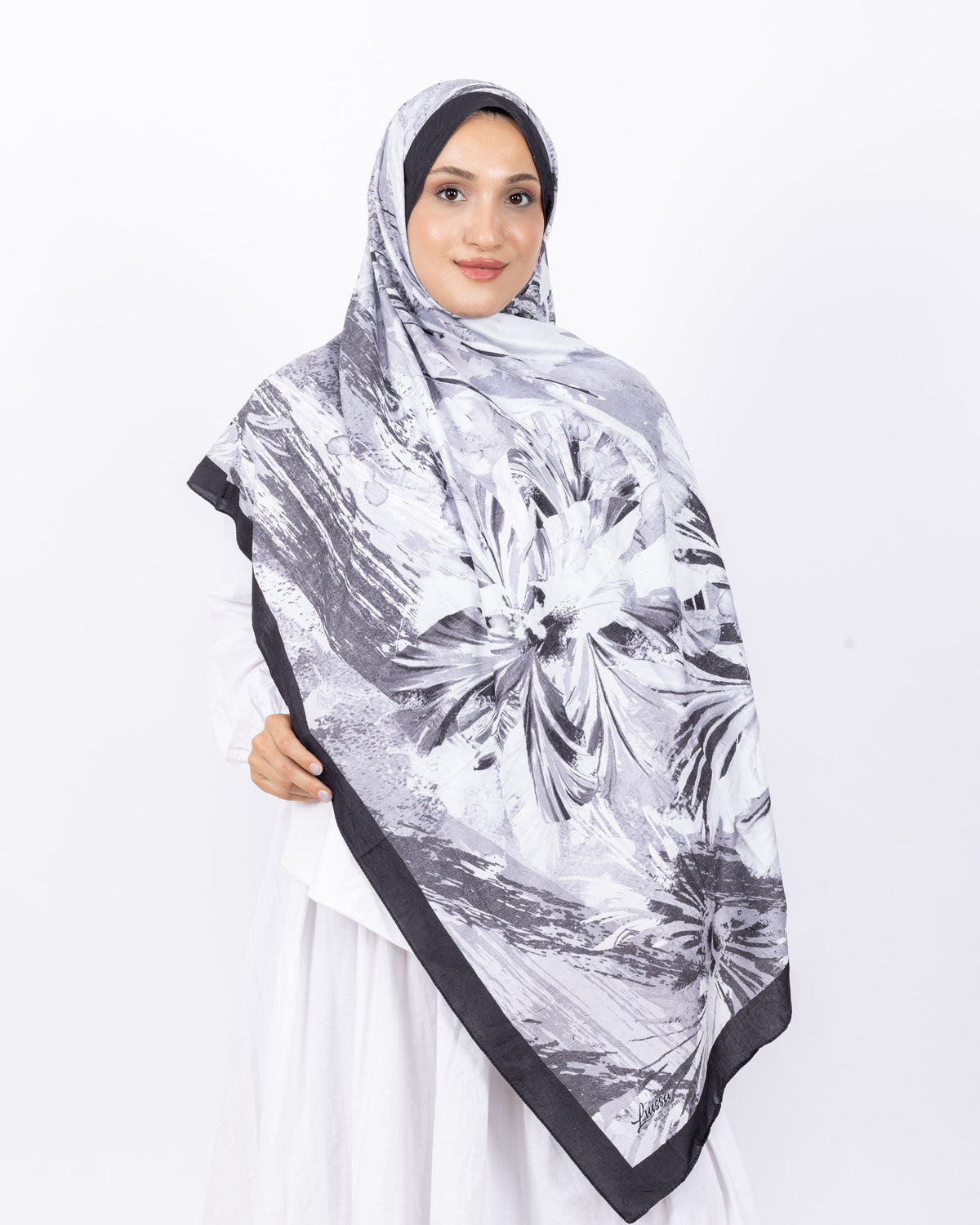 Mikro Bambu Kraş Şal D020 Siyah