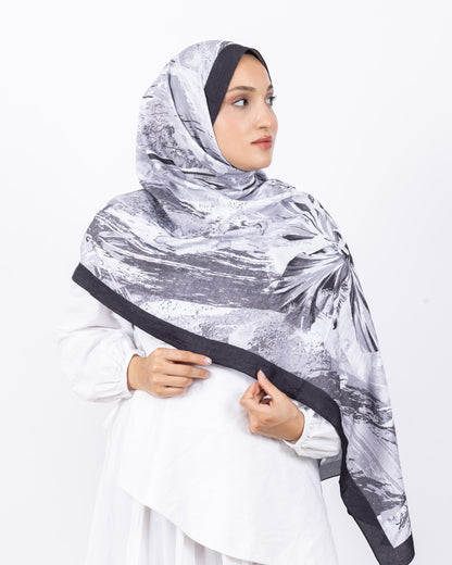 Mikro Bambu Kraş Şal D020 Siyah