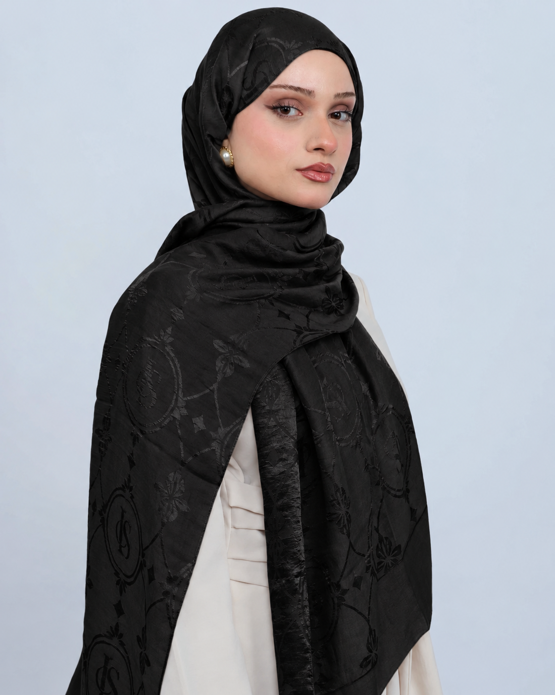 Ayrobin Jakar Şal D118 Siyah
