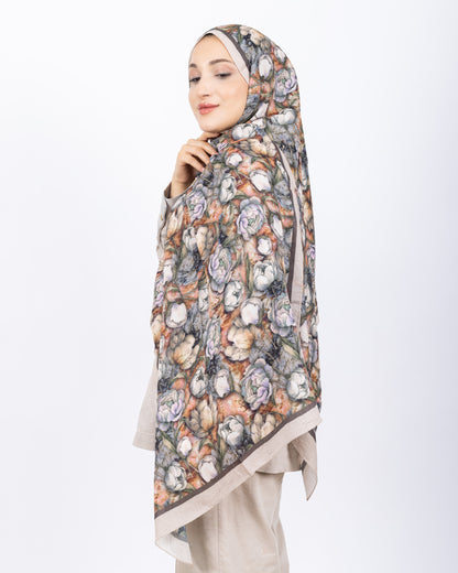 Soft Bambu Kraş Şal D036 Taş Rengi