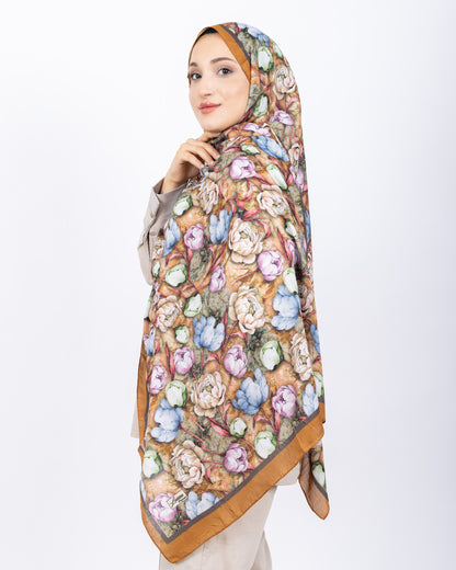 Soft Bambu Kraş Şal D036 Hardal Sarısı