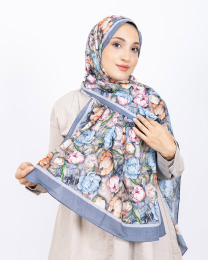 Soft Bambu Kraş Şal D036 Gri
