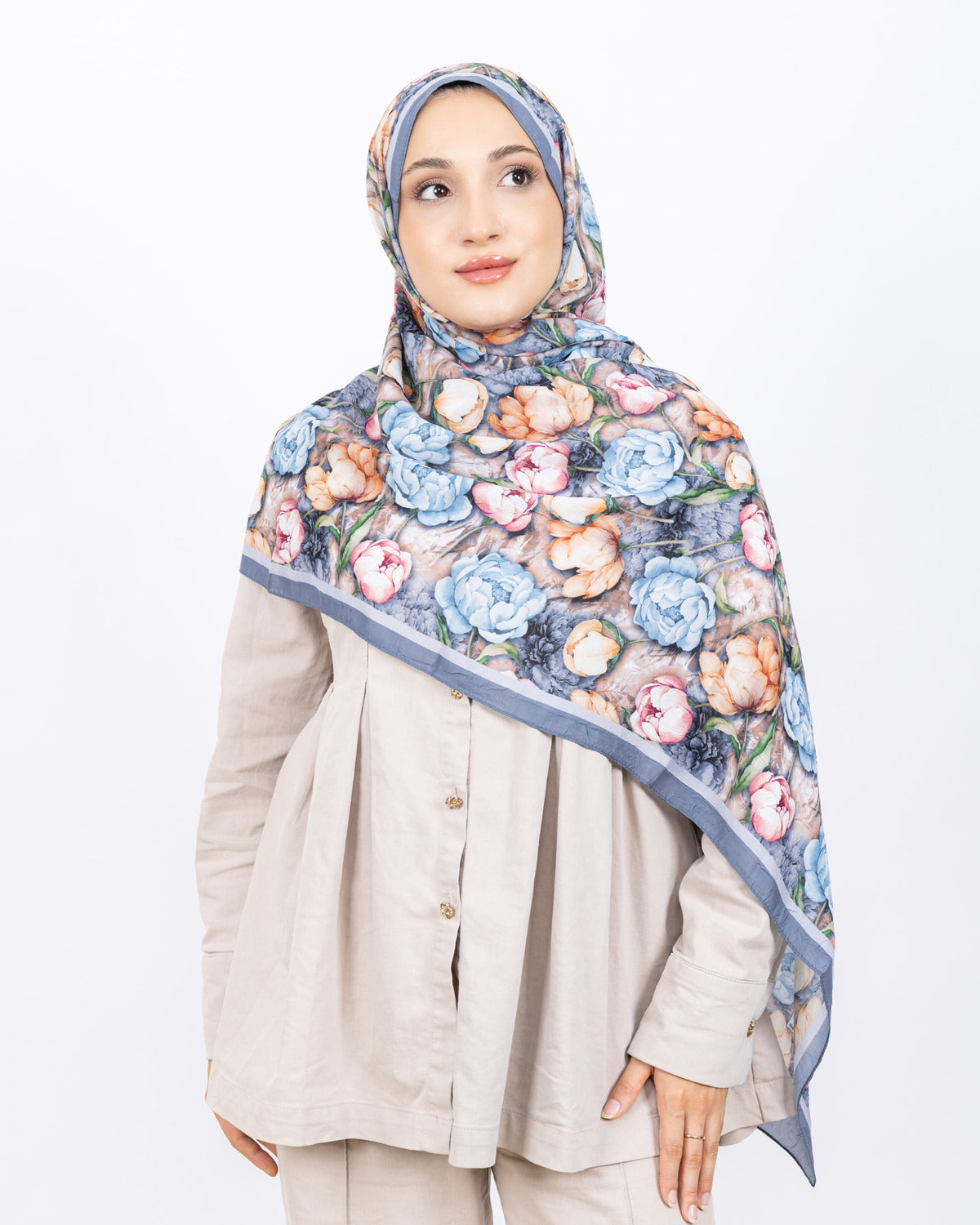 Soft Bambu Kraş Şal D036 Gri