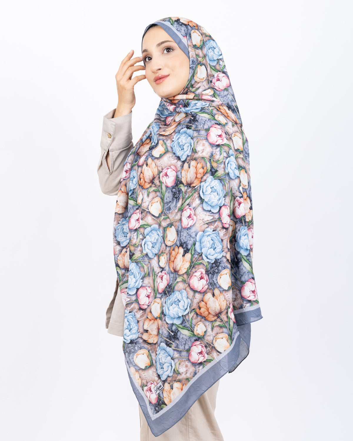 Soft Bambu Kraş Şal D036 Gri