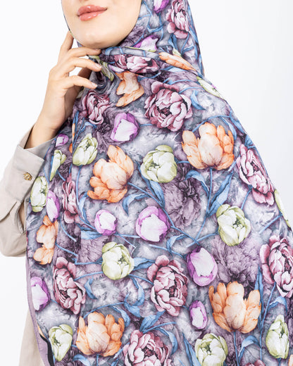 Soft Bambu Kraş Şal D036 Lila