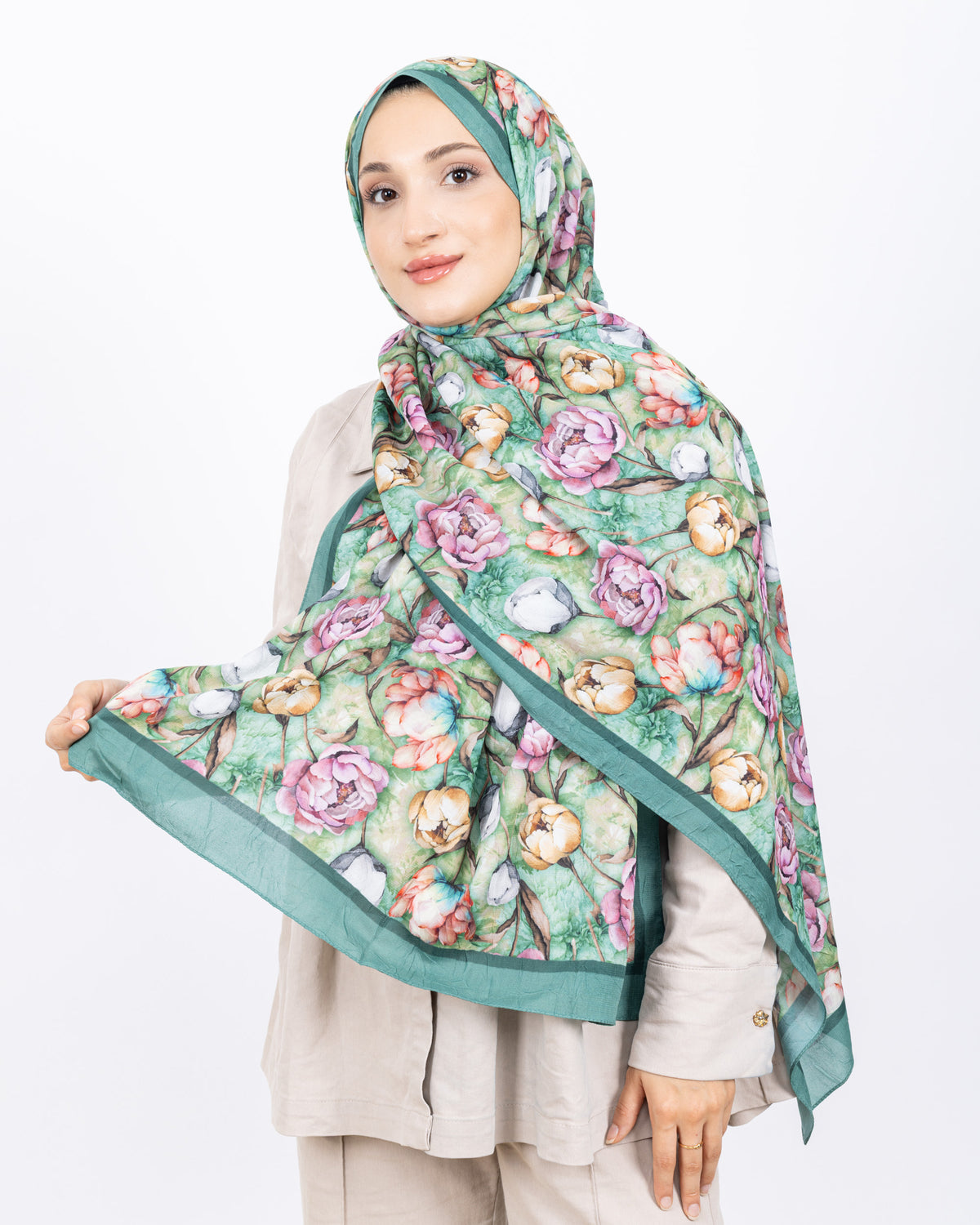 Soft Bambu Kraş Şal D036 Mint Yeşili