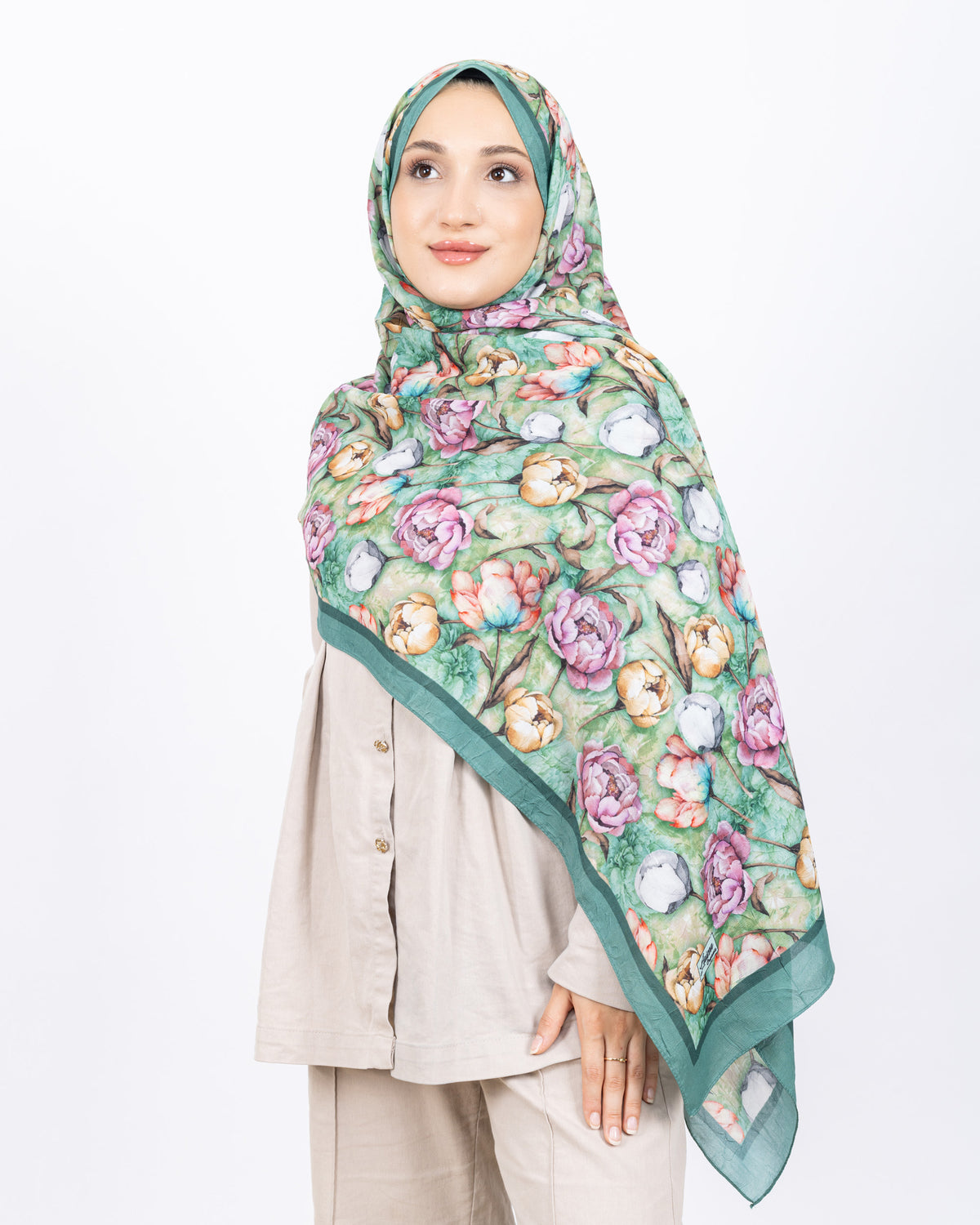 Soft Bambu Kraş Şal D036 Mint Yeşili