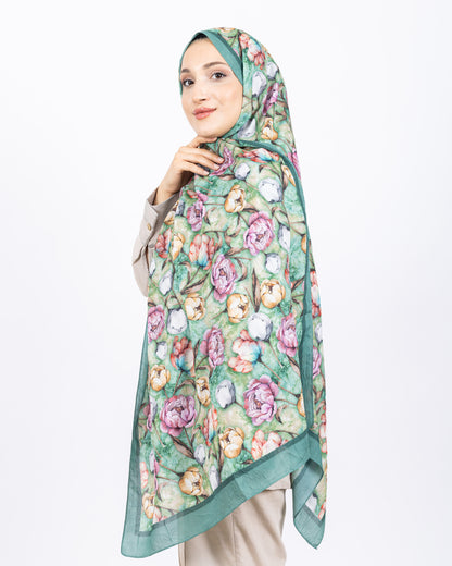 Soft Bambu Kraş Şal D036 Mint Yeşili