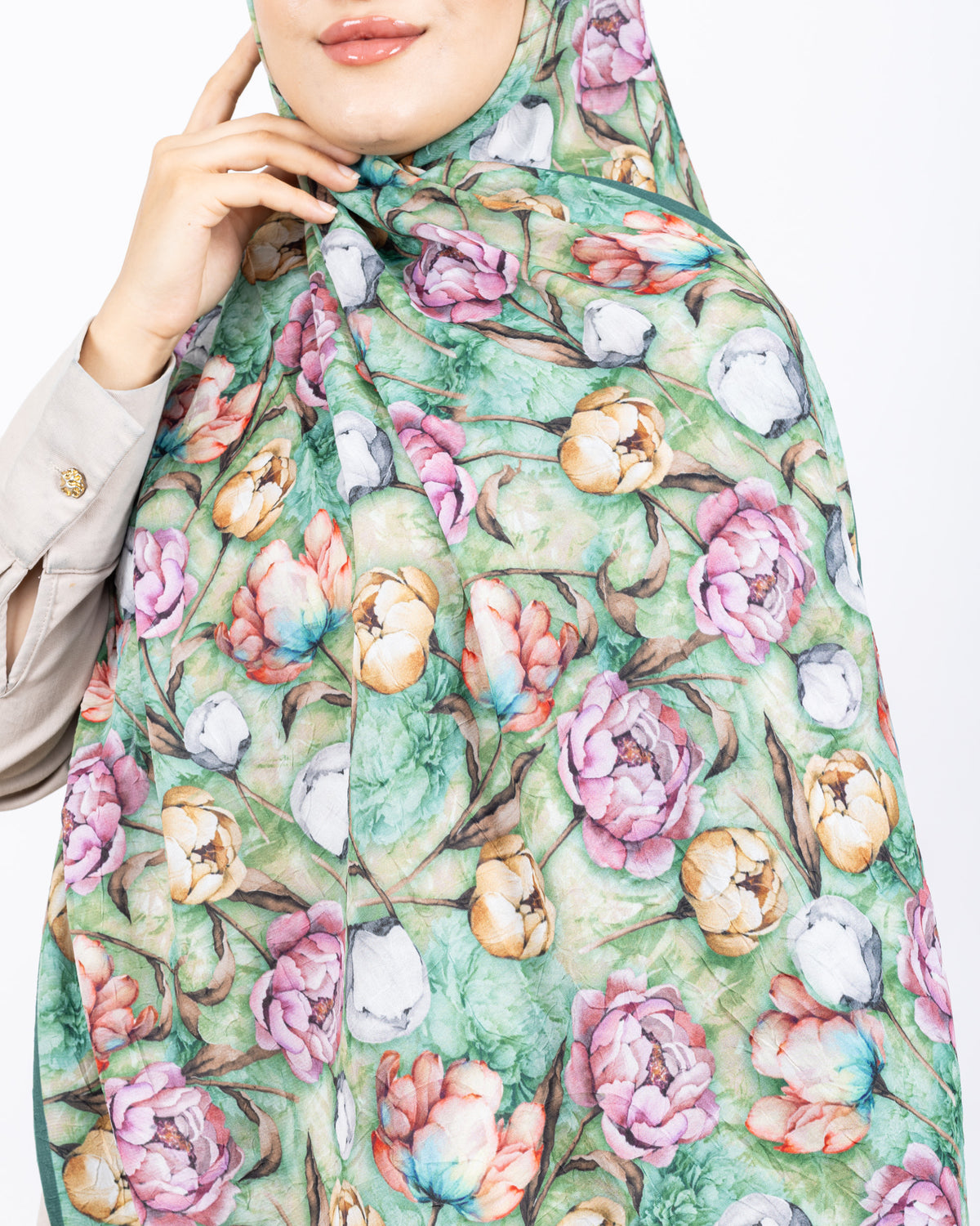 Soft Bambu Kraş Şal D036 Mint Yeşili