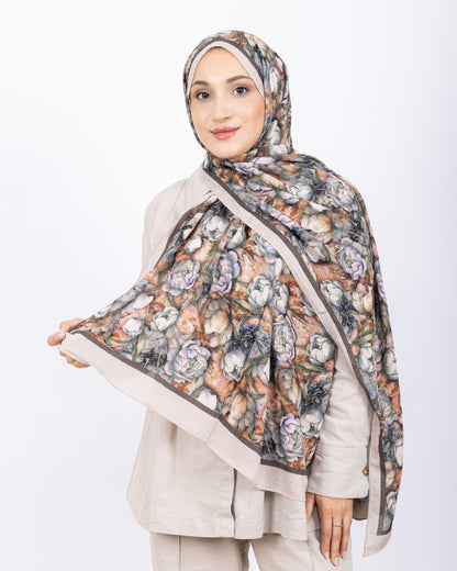 Soft Bambu Kraş Şal D036 Taş Rengi