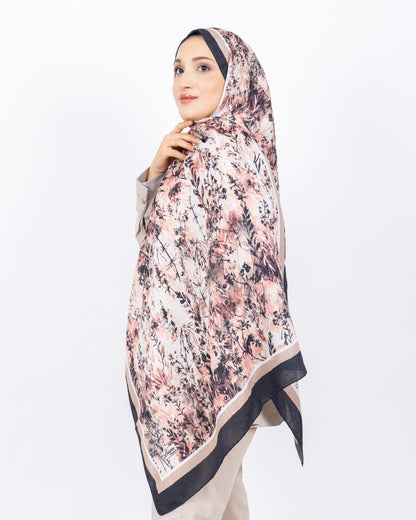 Soft Bambu Kraş Şal D037 Siyah-Bej