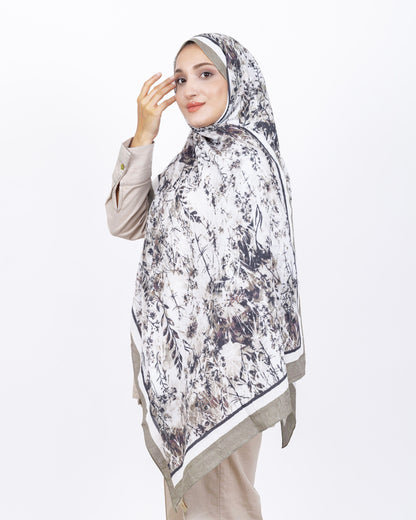 Soft Bambu Kraş Şal D037 Haki Yeşili