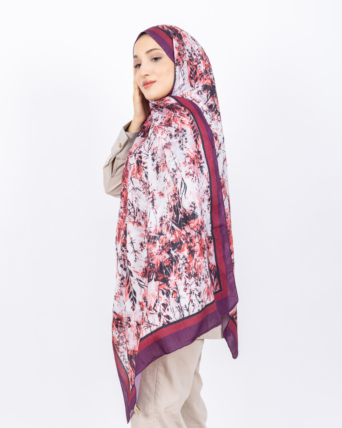 Soft Bambu Kraş Şal D037 Mor