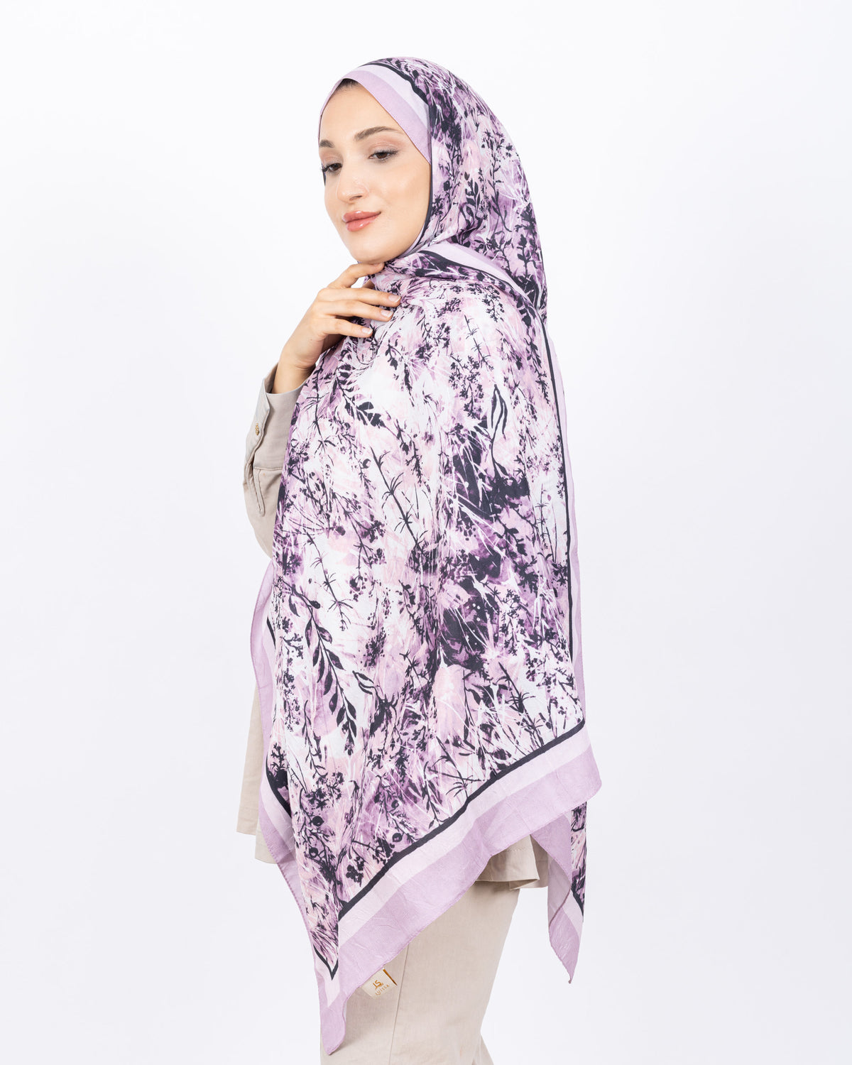 Soft Bambu Kraş Şal D037 Lila
