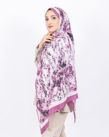 Soft Bambu Kraş Şal D037 Gül Kurusu