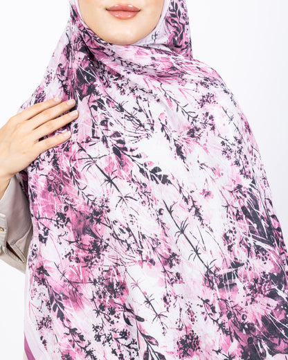 Soft Bambu Kraş Şal D037 Gül Kurusu