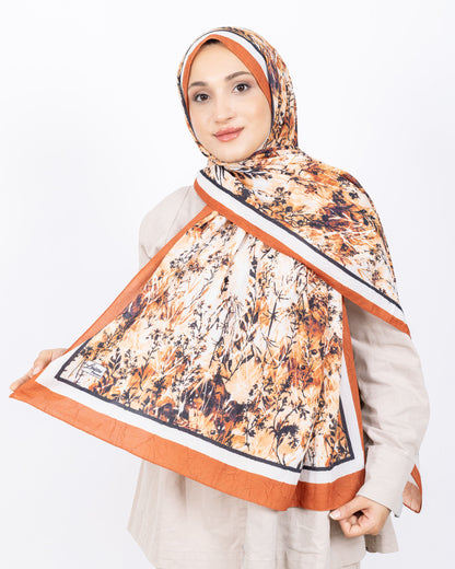 Soft Bambu Kraş Şal D037 Kiremit