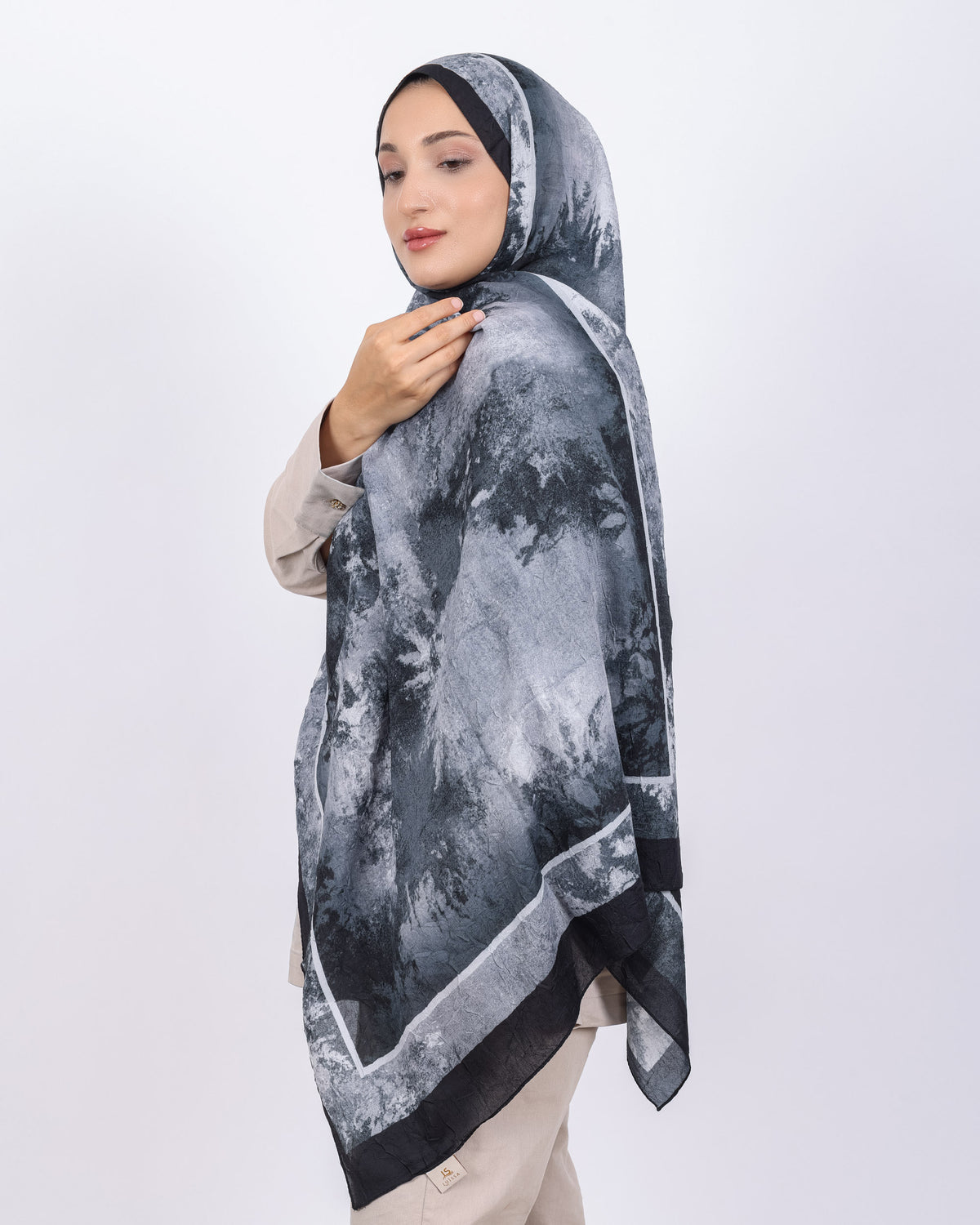 Soft Bambu Kraş Şal D038 Siyah