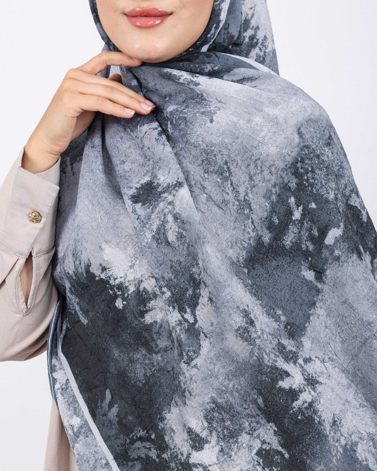 Soft Bambu Kraş Şal D038 Siyah