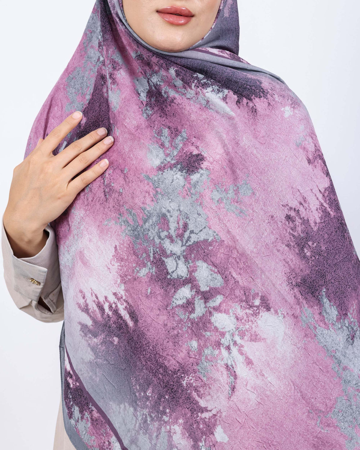 Soft Bambu Kraş Şal D038 Gri