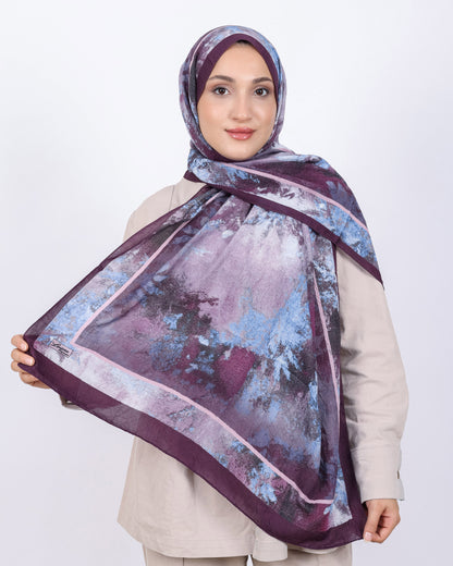 Soft Bambu Kraş Şal D038 Mürdüm