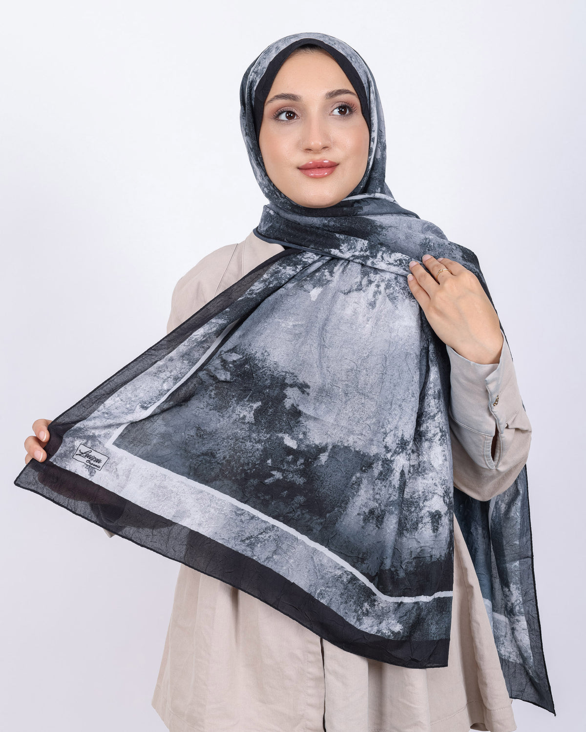 Soft Bambu Kraş Şal D038 Siyah