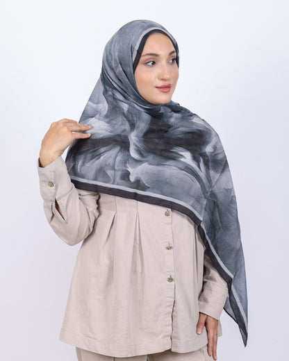 Soft Bambu Kraş Şal D039 Siyah-Gri