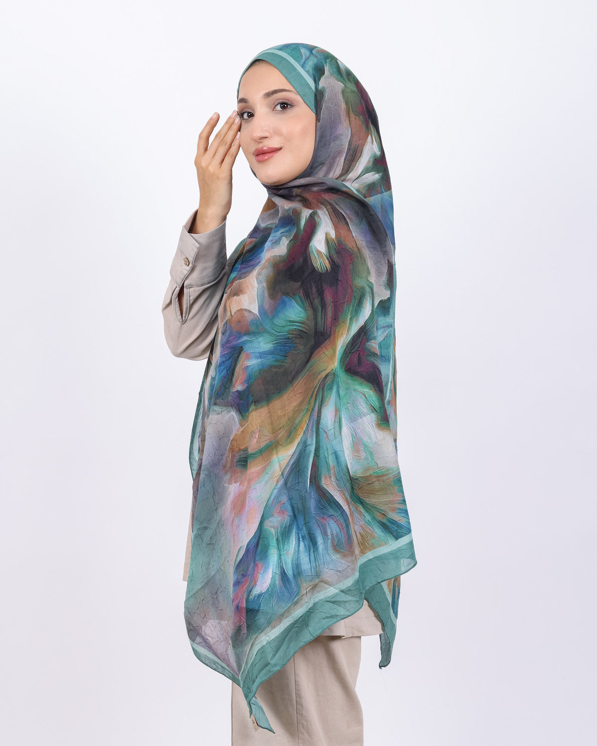 Soft Bambu Kraş Şal D039 Mint Yeşili