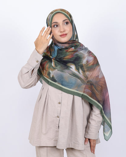 Soft Bambu Kraş Şal D039 Zümrüt Yeşili