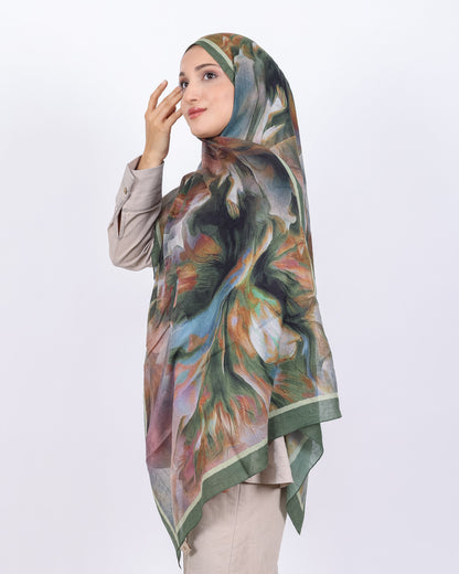 Soft Bambu Kraş Şal D039 Zümrüt Yeşili