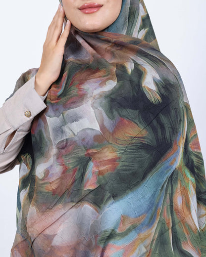 Soft Bambu Kraş Şal D039 Zümrüt Yeşili