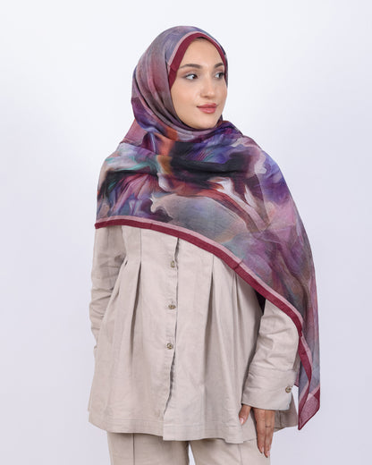 Soft Bambu Kraş Şal D039 Bordo