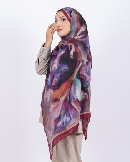 Soft Bambu Kraş Şal D039 Bordo
