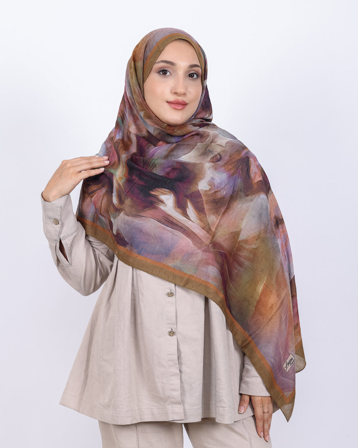 Soft Bambu Kraş Şal D039 Hardal
