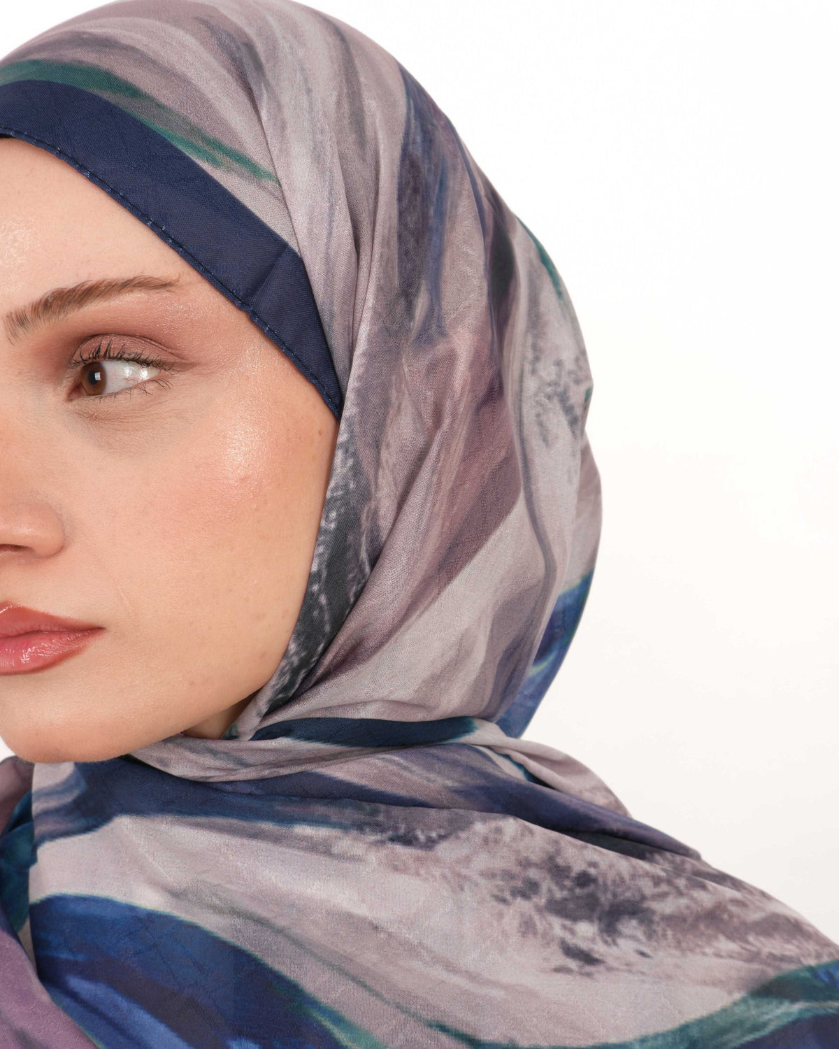 Pamuk Jakar Şal D066 Lacivert