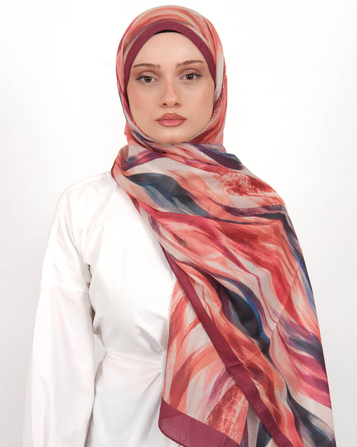 Pamuk Jakar Şal D066 Bordo
