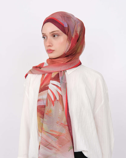 Pamuk Jakar Şal D075 Bordo